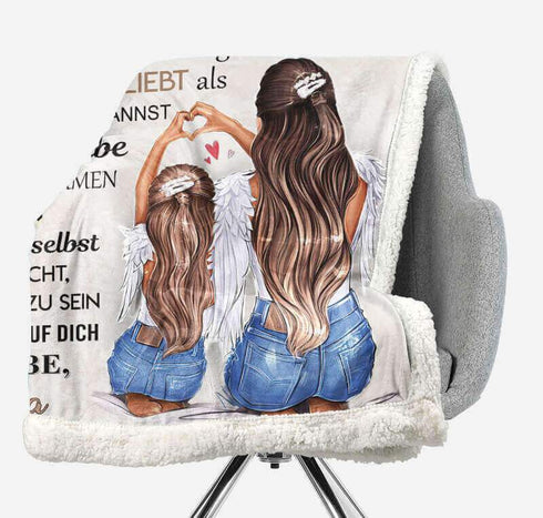 Divesart - Decke von Mutter zu Tochter - "Mein Engel"