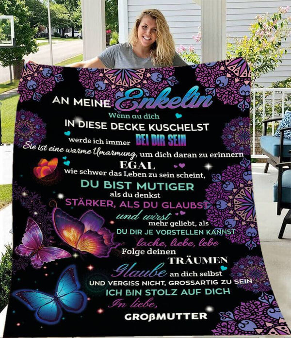 Divesart - Decke von Großmutter zu Enkelin - "Schönheit ist in dir"