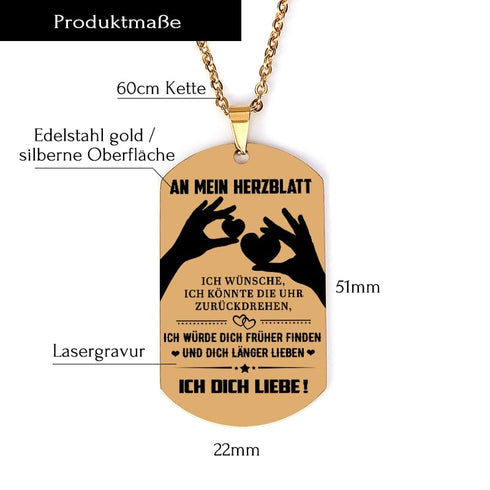 Liebe liegt in unseren Händen - Anhänger für einen geliebten Menschen