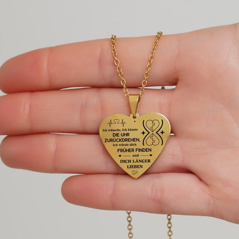 Wir sind Teile eines Ganzen - Herzanhänger graviert für einen geliebten Menschen