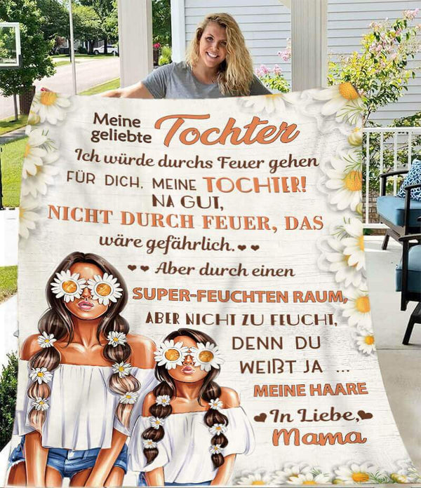 Divesart - Decke von Mutter zu Tochter - "Mein sonniges Mädchen"