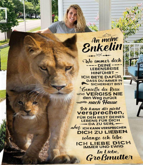 Divesart - Decke von Großmutter zu Enkelin - "Spaziergang in der Sonne"