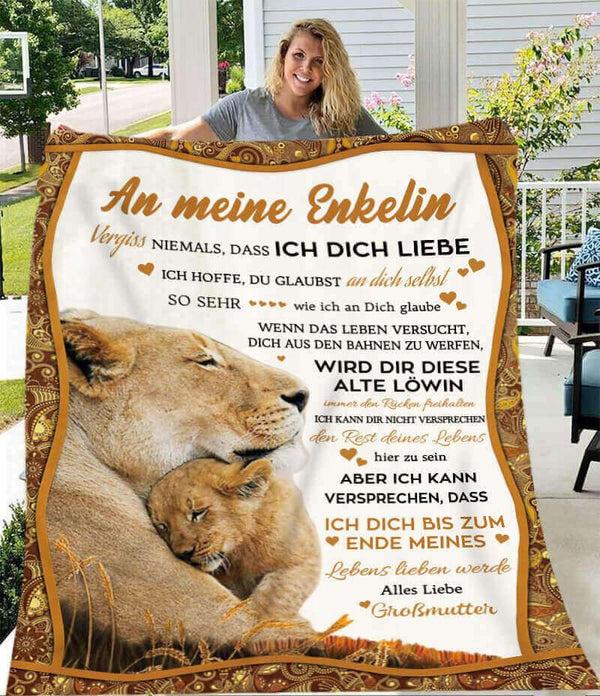 Divesart - Decke von Großmutter zu Enkelin - "Die Wärme der mütterlichen Liebkosung"