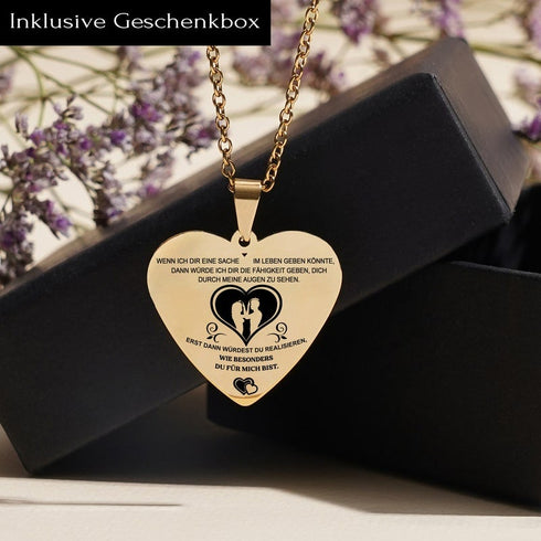 Mein Herz in deinen Händen - Herzanhänger graviert für einen geliebten Menschen
