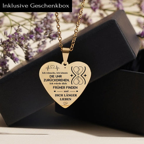 Wir sind Teile eines Ganzen - Herzanhänger graviert für einen geliebten Menschen