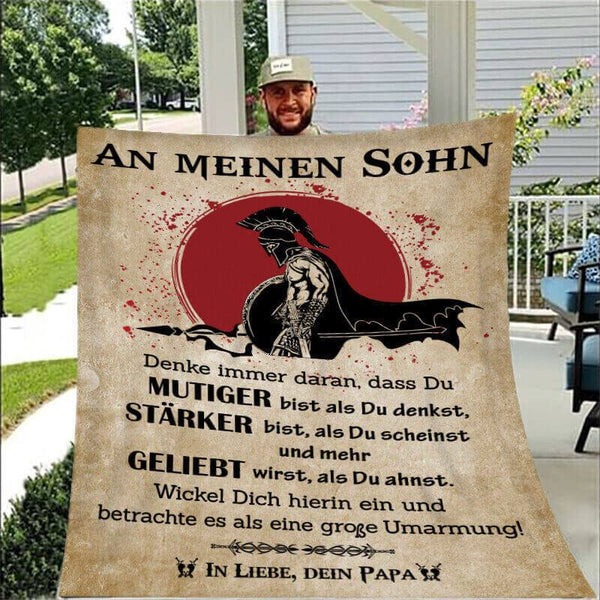 Divesart - Decke vom Vater an den Sohn - "Sei immer mutig"