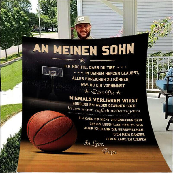 Divesart - Decke vom Vater an den Sohn - "Um zu gewinnen- musst du spielen"