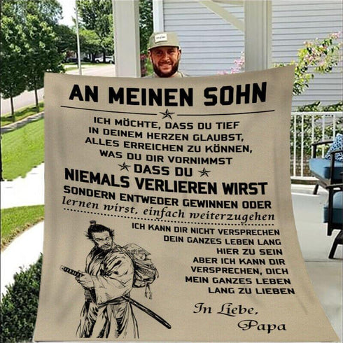 Divesart - Decke vom Vater an den Sohn - "Für meinen besten Jungen"