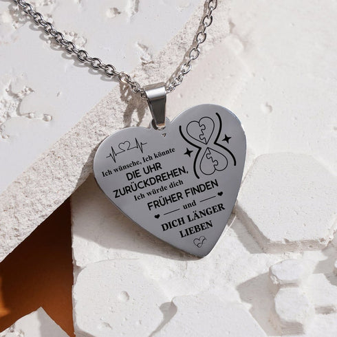 Wir sind Teile eines Ganzen - Herzanhänger graviert für einen geliebten Menschen