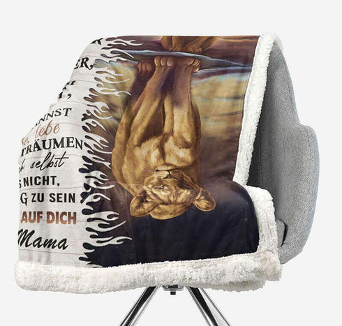 Divesart - Decke von Mutter zu Tochter - "Meine Stärke liegt in dir"