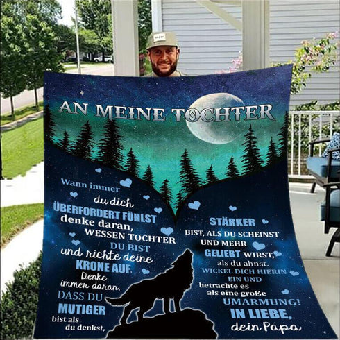 Divesart - Decke vom Vater an die Tochter - "Mondschein der Liebe"