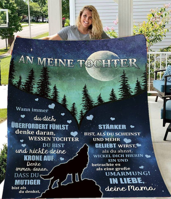 Divesart - Decke von Mutter zu Tochter - "Mondschein der Liebe"