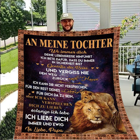 Divesart - Decke vom Vater an die Tochter - "Das Löwenherz"