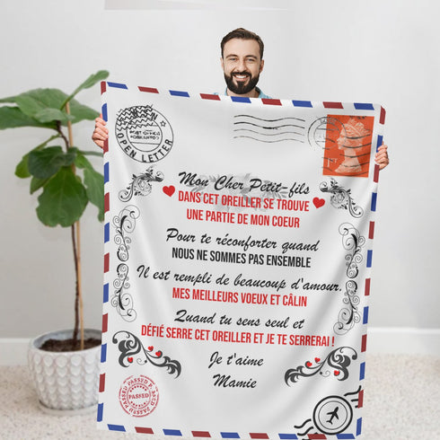 Couverture Personnalisée À Mon Cher Petit Fils