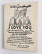 To My Granddaughter - From Grandma - Framed Canvas Gift GMD038 - DivesArt LLC