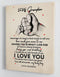 To My Grandson - From Grandma - Framed Canvas Gift GMS054 - DivesArt LLC