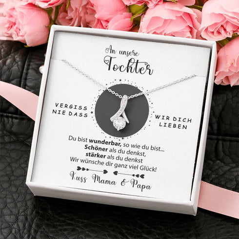 Divesart - Halskette - An unsere Tochter von Mama & Papa