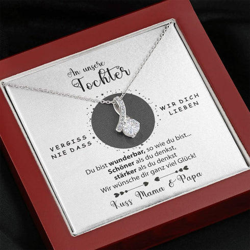 Divesart - Halskette - An unsere Tochter von Mama & Papa