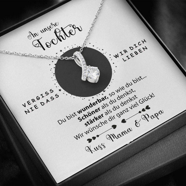Divesart - Halskette - An unsere Tochter von Mama & Papa