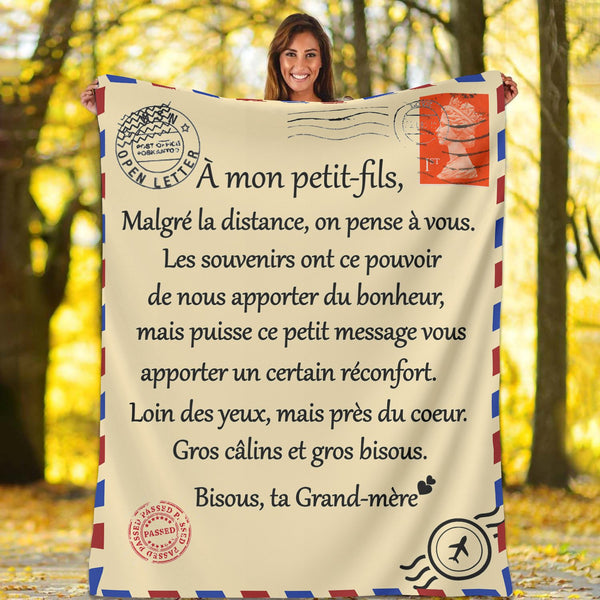 Couverture Personnalisée À Mon Petit Fils