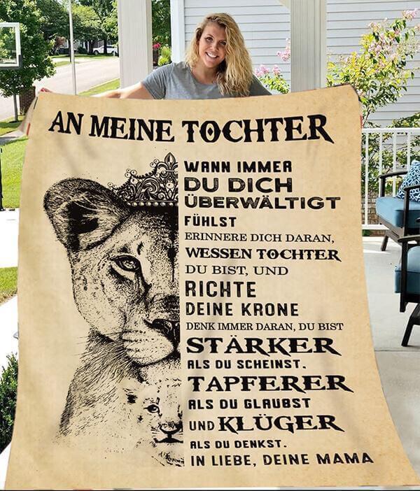 Divesart - Decke von Mutter zu Tochter - "Löweneltern"